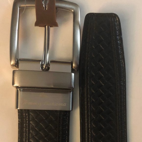 TOMMY BAHAMA Men's Reversible Black/Brown Belt NWT Size L 38-40 - Picture 4 of 8